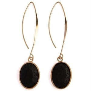 Lava Stone Drop Earring